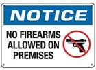 Notice | No Firearms Allowed On Premises